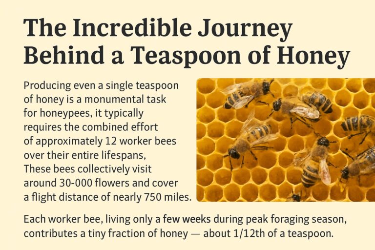 The Incredible Journey Behind a Teaspoon of Honey: Why Every Drop Matters